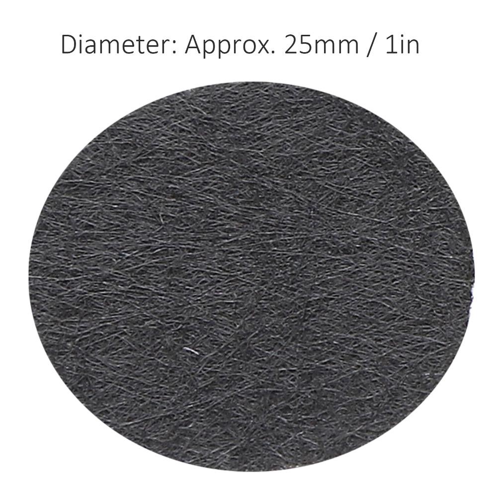 500pcs 25mm Nonwoven Round Piece White Black Cloth Flake Accessories Pre Cut Non-Woven Fabric Felt Craft Pads DIY Accessories