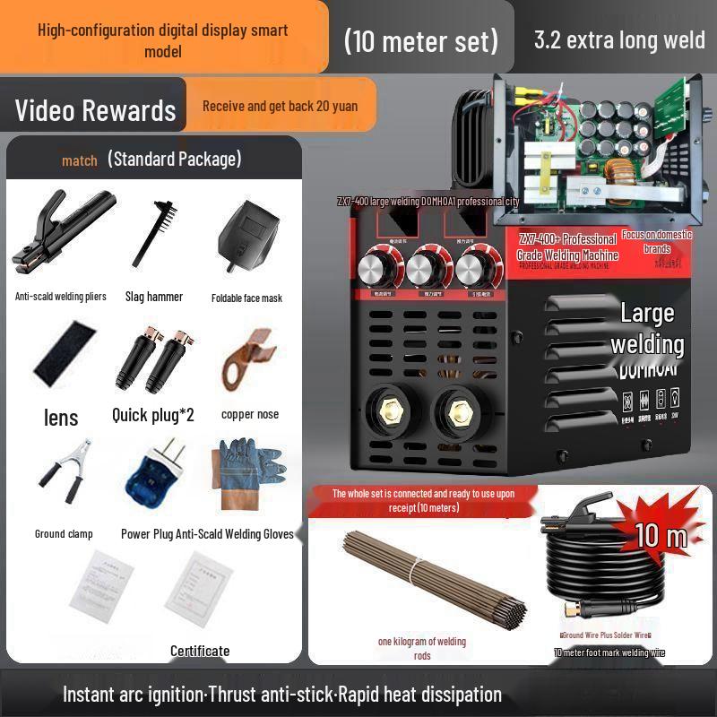 Compact 220V Mini Electric Welder for Home Use - 250/315 Portable Full Set