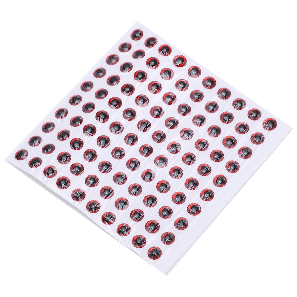 100 Stück Fischaugen 5mm   3D Rund Weich   Leicht Zart Angelköder Augen