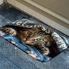 1Pcs Cat Peeking Under Mat with Paw Floor Mat Modern Kitchen polyester Rug Non-Slip Colorful Indoor Carpet, For Home Bathroom Bedroom Living Room