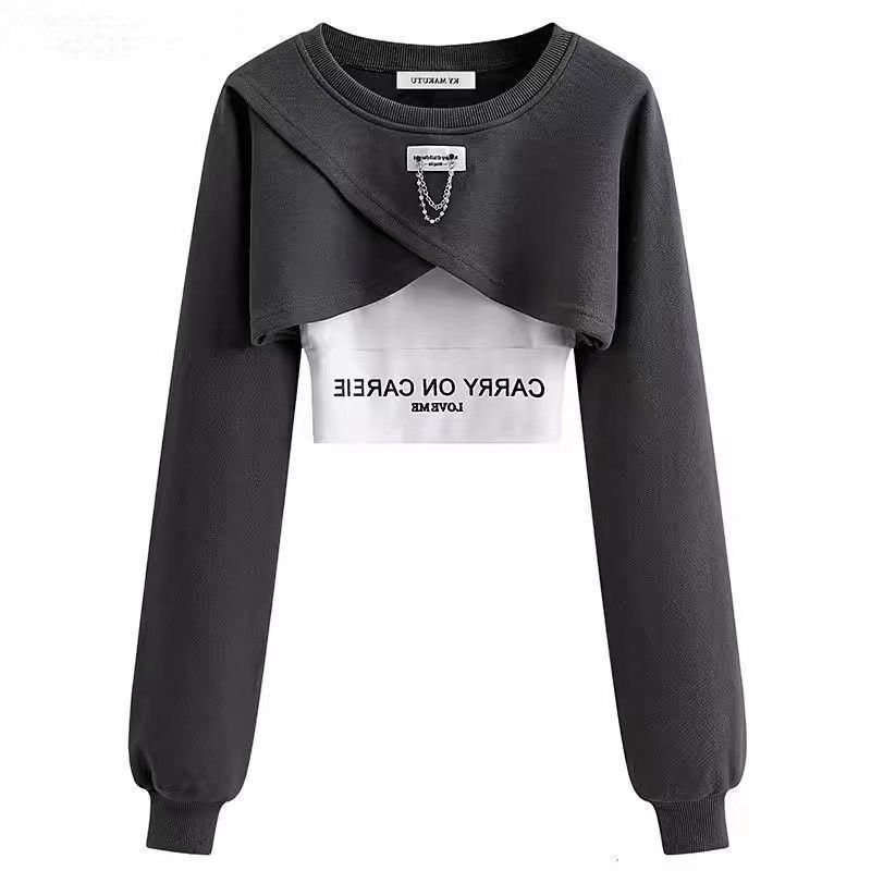 IHUASU Dopamine Cool and Cool Salt Style Girl Cool and Stylish Street Work Pants, Hot Girl Suit, School Uniform, Three-piece Hoodie