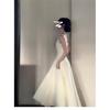 Summer French Haute Sense Waist Sleeveless Vest Suspender Dress Small Skinny Gentle Design Long Dress