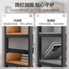 Multi Layer Storage Rack Home Bookshelf Floor Display Rack Simple Steel and Wood Storage Rack