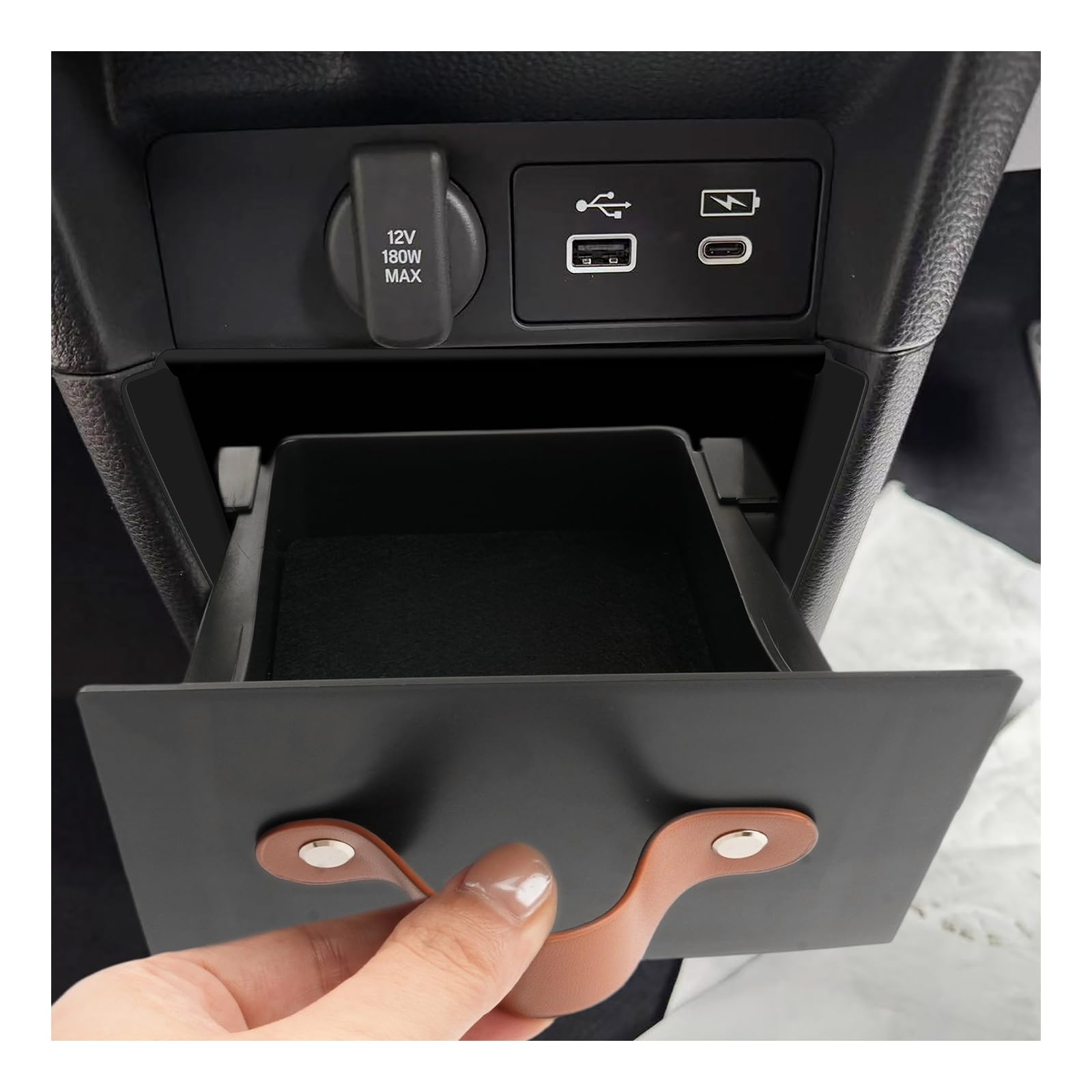 

BSTW Honda Step Wagon AIR SPADA Console Drawer Small Item ABS Center Console New Model Step Wagon Interior Parts Box, Style, Organizer, Storage, чёрный