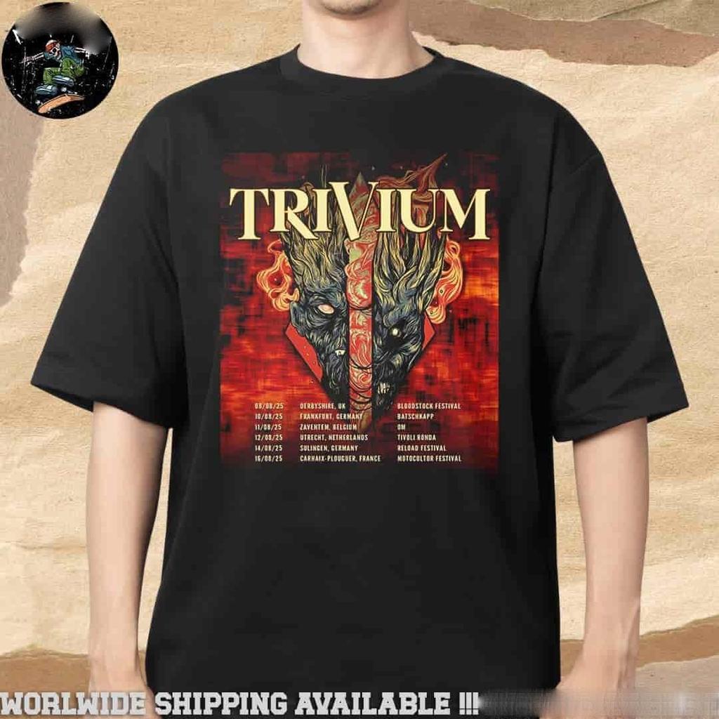 Trivium UK And EU Tour Summer 2026 Merchandise Unisex T-Shirt All Size S-4XL