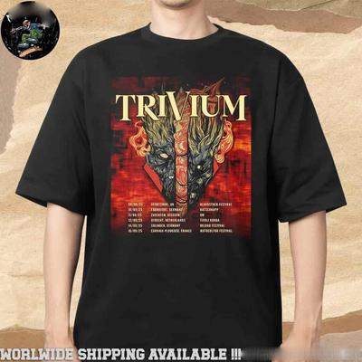 Trivium UK And EU Tour Summer 2026 Merchandise Unisex T-Shirt All Size S-4XL