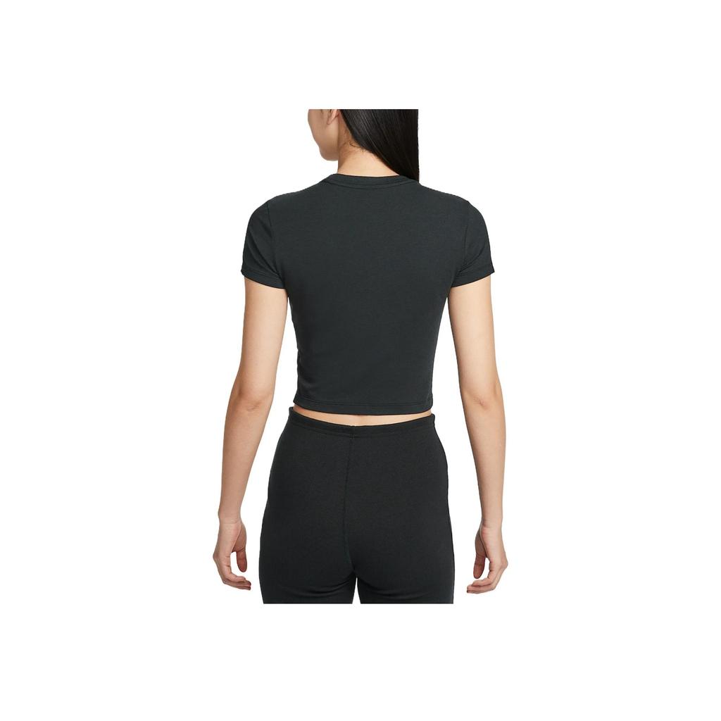 Nike Sportswear Fashion Minimalist Stylish Trendy Short Sleeve T-Shirt Women Tops Black HF9539-011