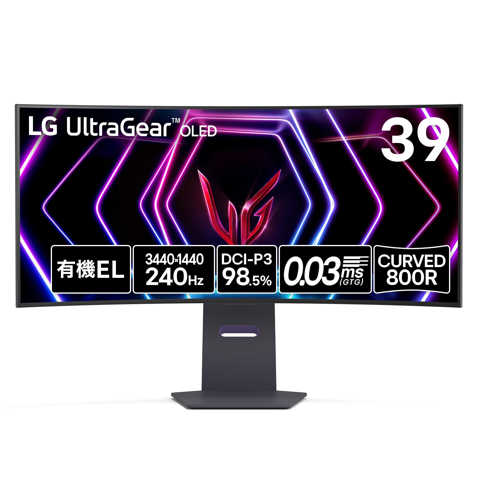 

[VGP 2024 Summer Gaming Award] LG Gaming Monitor UltraGear OLED 39GS95QE-B 39 inchesOrganic EL21:9 Curved Ultra Wide (3440×1440)240Hz0.03ms(GTG)VESA
