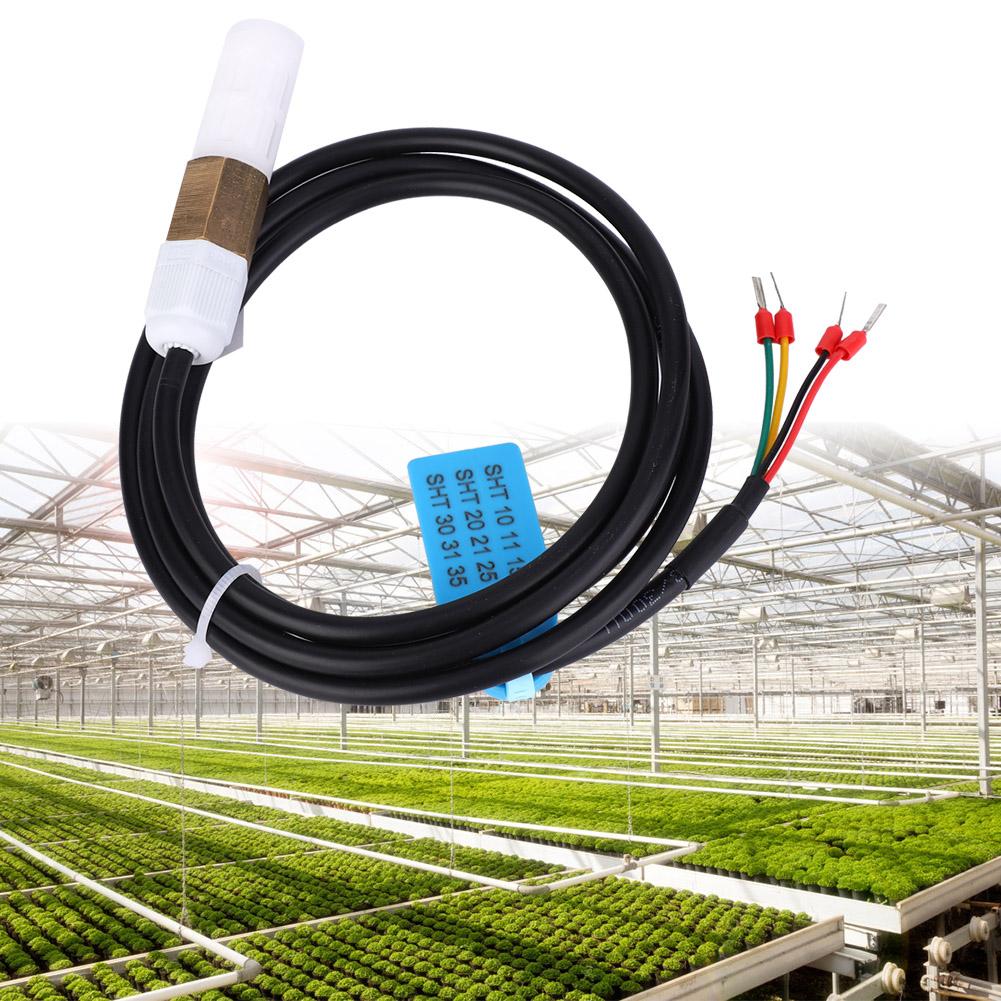 Digital Temperature Humidity Sensor Copper Plastic Housing High Accuracy for Soil (SHT30)