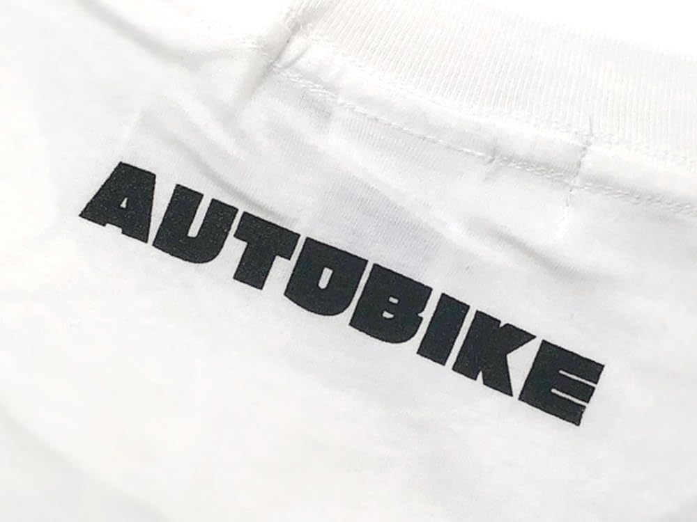 [SPEED ADDICT] Motorcycle T-shirt (AUTO BIKE T-shirt) WHITE, Size L