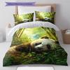 Cartoon Pattern Bedding Quilt Set Quilt Cover Pillowcase Home Decoration Birthday Gift (1 * duvet cover + 2 * pillowcase, without core)
