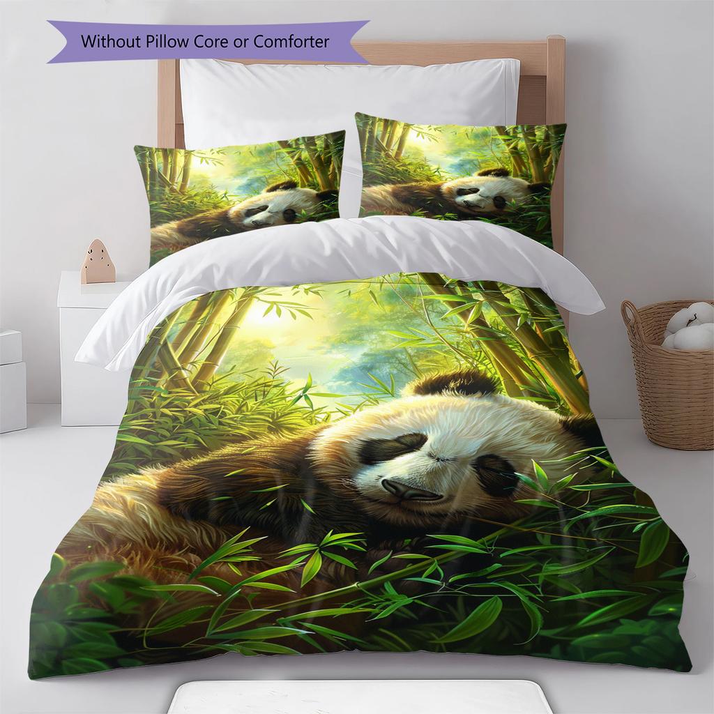 Cartoon Pattern Bedding Quilt Set Quilt Cover Pillowcase Home Decoration Birthday Gift (1 * duvet cover + 2 * pillowcase, without core)