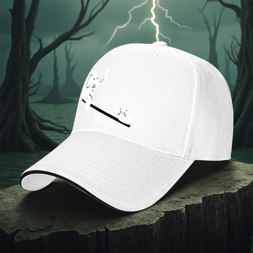 Elephant Cat Seesaw Balance Graphic Baseball Cap Polyester Casual Golf Streetwear Unisex Hat