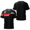Sommer Herren 3D-Druck Rundhals Trainingssport T-Shirt
