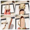 Kids Leather Shoes for Girls New Autumn Toddler Ballet Flats Floral Print Non-slip Retro Princess Girls Party Daily Wear