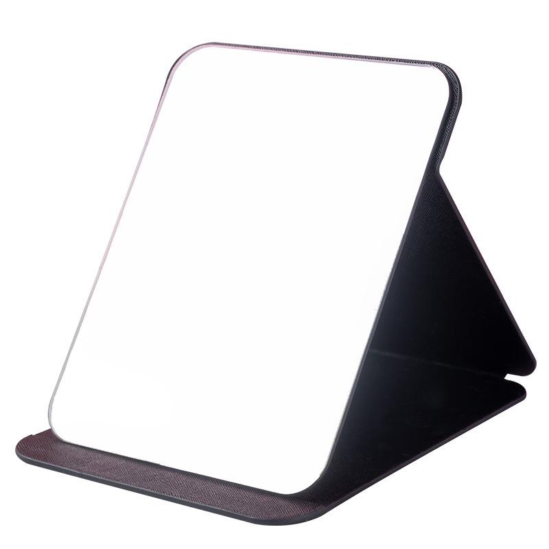 Portable Folding Makeup Mirror with Frame Desktop Vanity Mirror for Dorm, Office, or Home Use, On-the-Go Touch-Ups