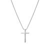 Men's Cross Pendant Necklace - Titanium Steel Snake Chain, Trendy High-End Hip Hop Accessory
