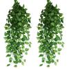 Artificial Artificial Fake 24 Pieces Artificial Wall Hanging Interior Artificial Never Ivy Greenery, Houseplant, Greenery, [Xiaz] Wisteria, Greenery,