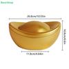Gold Ingot Shaped Tin Box, Chinese Style Metal Treasure Container for Candy/Gift/Party Decor