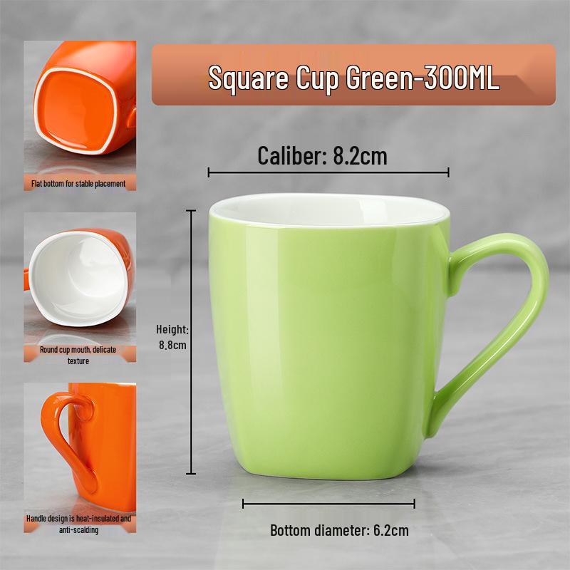 Ceramic Cups: Solid Colors for Hotels & Guesthouses - Versatile Coffee & Milk Mugs