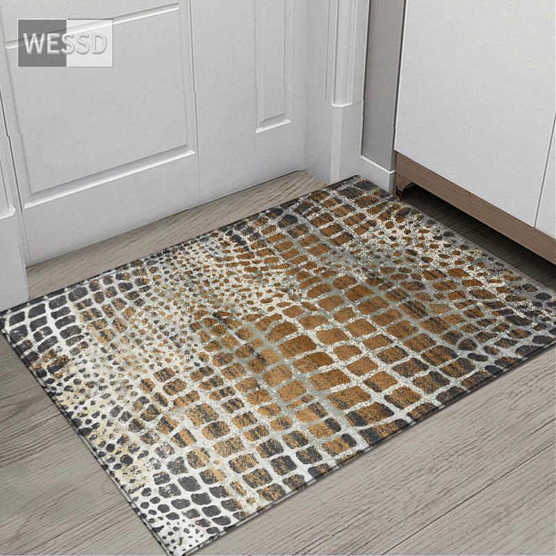 Tierhaut-Muster-Druck-Teppich für Schlafzimmer, abstrakte Leoparden-Schlange, Bodenmatte, Nachttisch-Teppich, Läufer, Küchenmatte, Badezimmermatte, Fußmatte