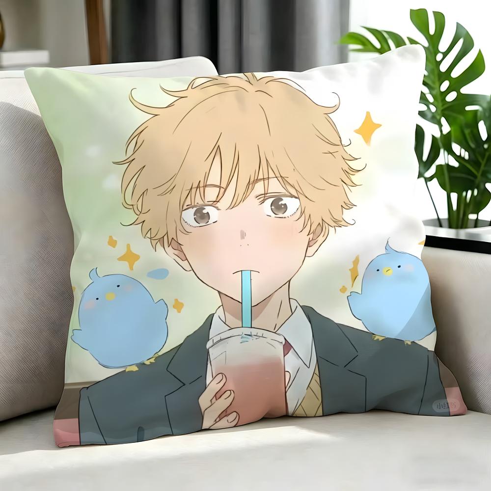 Anime Skip And Loafer Cushion Cover Cushion Cover Set 4Pcs 50X50 45X45 40X40 Pillowcase Decorative Sofa Home Decor