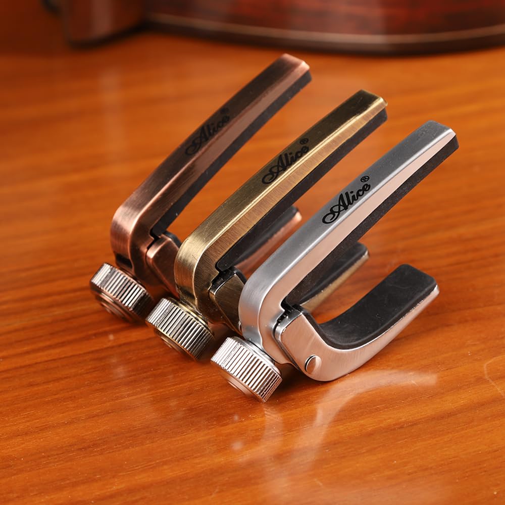 Alice Guitar Capo Acoustic Kaiser Acoustic Shabu Electric Classical Guitar (Red Copper)