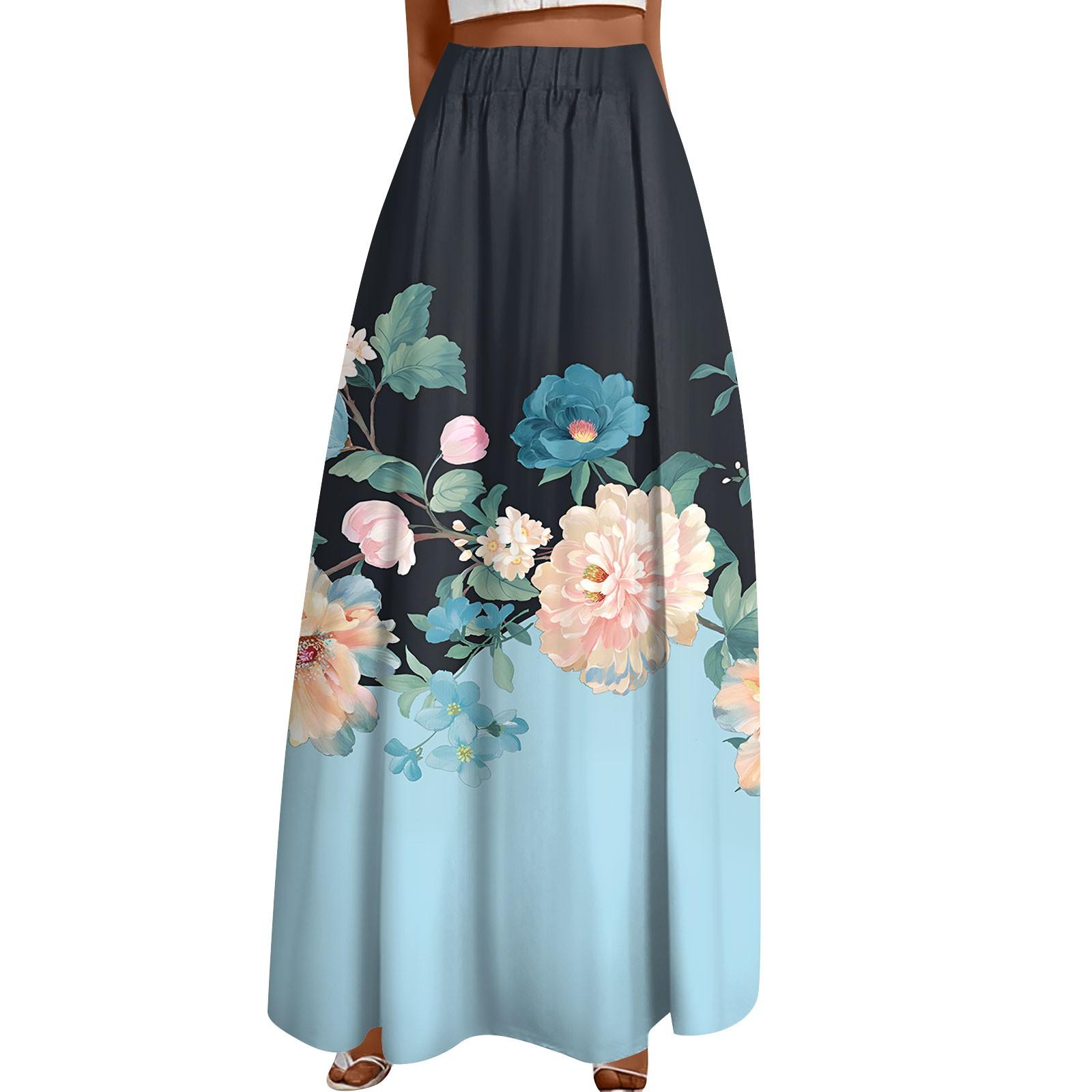 

Жіноча повсякденна модна спідниця-гойдалка з принтом у горошок, вільна плісирована спідниця до половини тіла XXXXXL