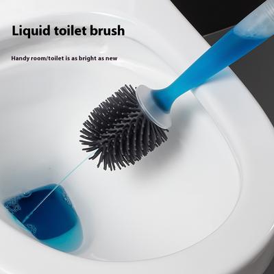 Silicone Liquid Toilet Brush No Dead Ends Toilet Cleaning Brush Toilet Toilet Toilet Spray Soft Bristle Brush