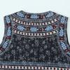 Kaslead New Arrival Women's Clothing Fashion Style Minimalist Retro Machine Embroidery Flounce Ethnic Style Vest