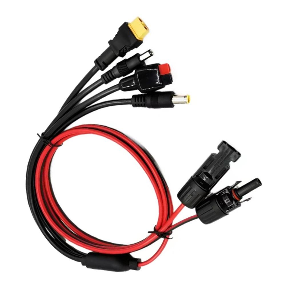 4-in-1 Solar Connector Cable Splitter Solar Panel Extension Cord