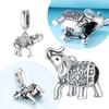 New Silver 925 Elephant Pendants Bracelet Charms for Women Jewelry Party Beads DIY Fine Jewelry Gifts Accessories