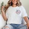 Patriotic Bows Shirt, God Shed His Grace On Thee , 4th of July Watercolor Coquette Bows T-Shirt Design