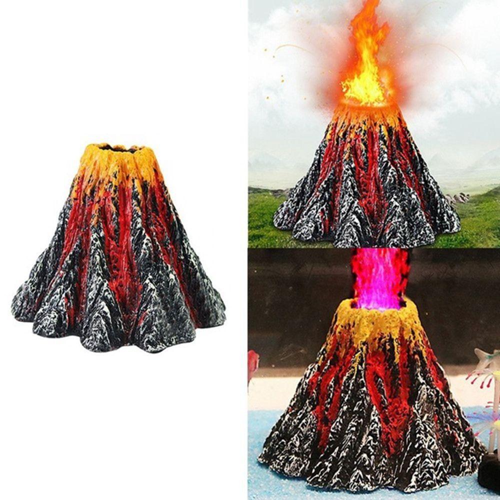 Tank Accessories Simulation Volcano Micro-landscape Fish Tank Decor Aquatic Pet Supplies Air Stone