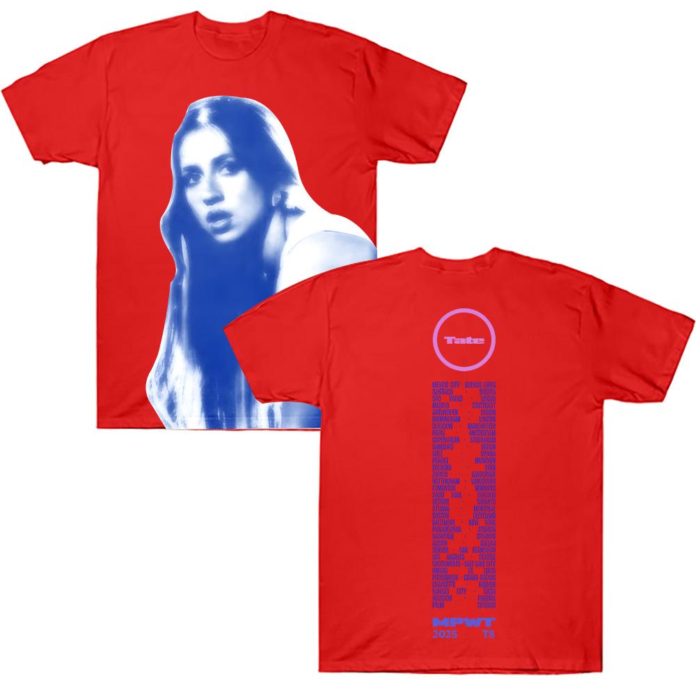 Miss Possessive Světové turné Foto tričko Tate Mcrae Grafická trička Trendy design Estetické oblečení Unisex Vysoce kvalitní bavlněný top