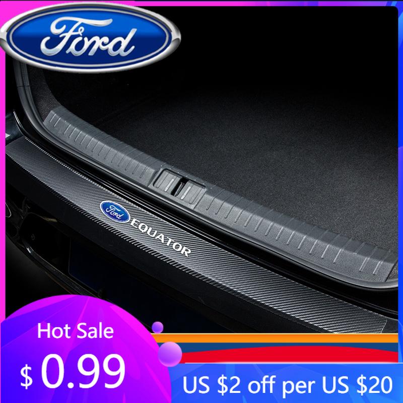 Neuer 2026 Autoaufkleber Neuer 2025 Heißer Auto-Einstiegsleisten-Kratzschutz-Aufkleber Kohlefaser-Mikrofaserkleber für Ford Edge Explorer Transit R