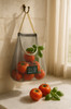 Portable PVC Mesh Storage Bag Reusable Fruit and Vegetable Storage Bag Kitchen Accessories Washable Handbag