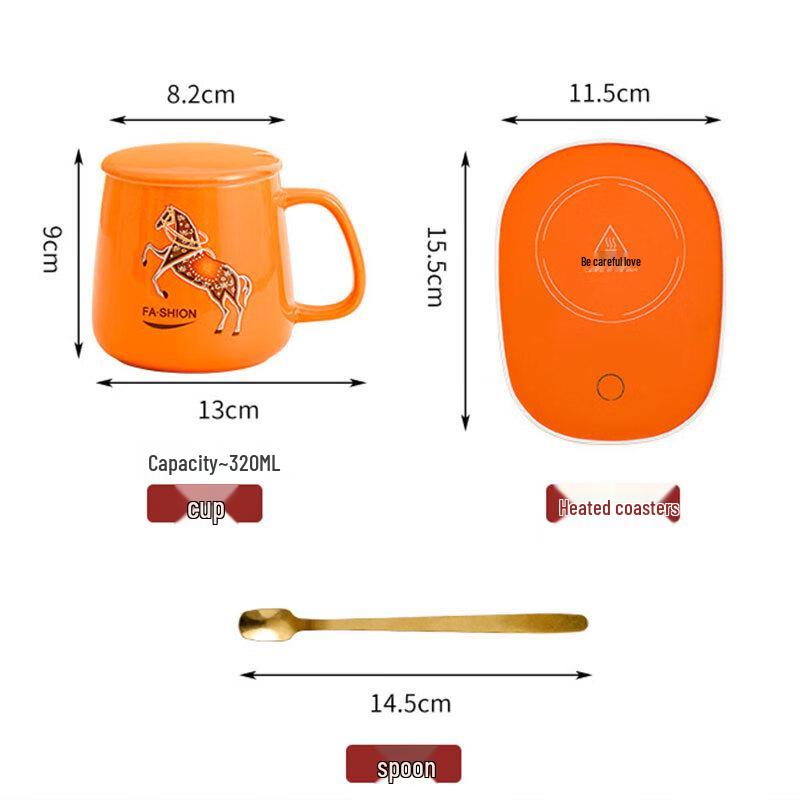 Tuoqiao Cartoon Little Bear Thermostatic Mug Set