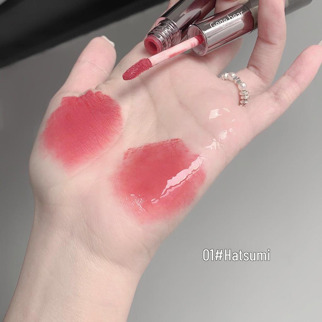 Dual-Effect Double-Headed Lip Glaze: Plump, Low-Saturation Pink Nude with Whitening Mirror Finish