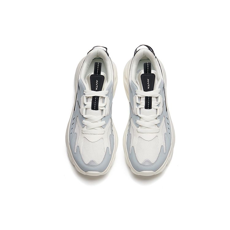 Anta Intercity Retro Low-Top Sports Casual Shoes Men Sneakers White Gray 912245510-2