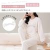 Tamglean Quion Pajamas and Loungewear Long Sleeve Embroidered Logo Ribbon Crew Neck Fluffy Pajama Loose Cute and Stylish Boa Pullover Sleepwear for