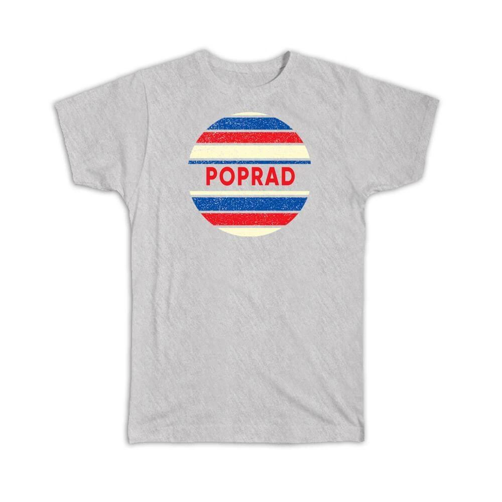 Gift T-Shirt : Poprad Slovakia Slovak Distressed Slavic Retro Expat Vintage Flag 3XL