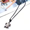 Vintage Men Resin Turtle Pendant Adjustable Rope Chain Necklace Jewelry Gift