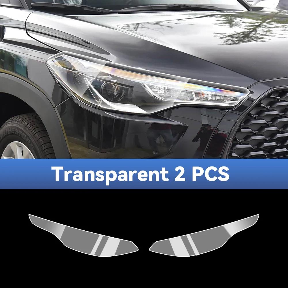 For TOYOTA COROLLA CROSS -2026 Car Headlight Protective Film TPU Pre Cut Anti-Scratch Headlight Vinyl Film Accessories
