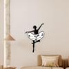 Contemporary Acrylic Wall Clock Silent Non Ticking Ballet Dancer Design for Kitchen Bedroom Living Room Art Decoration