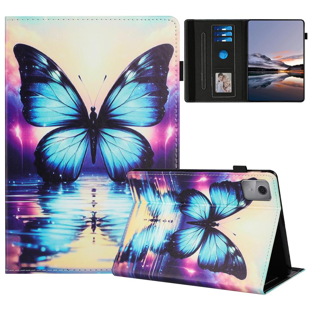Tablet Case For Lenovo Tab M11/Xiaoxin Pad 11 2024 Pattern Leather Cover with Auto Sleep/Wake, Card Holder