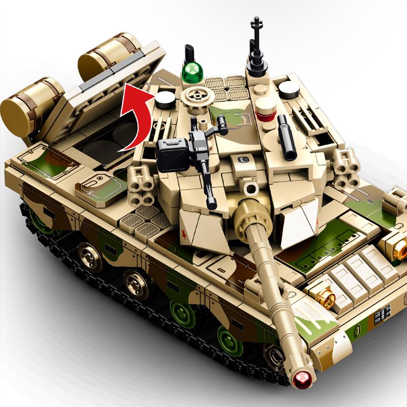 719pcs Battle Tank Building Blocks, Technical Tank Construction Assemblage Building Bricks, Kids Gifts, Boys Toys No Box