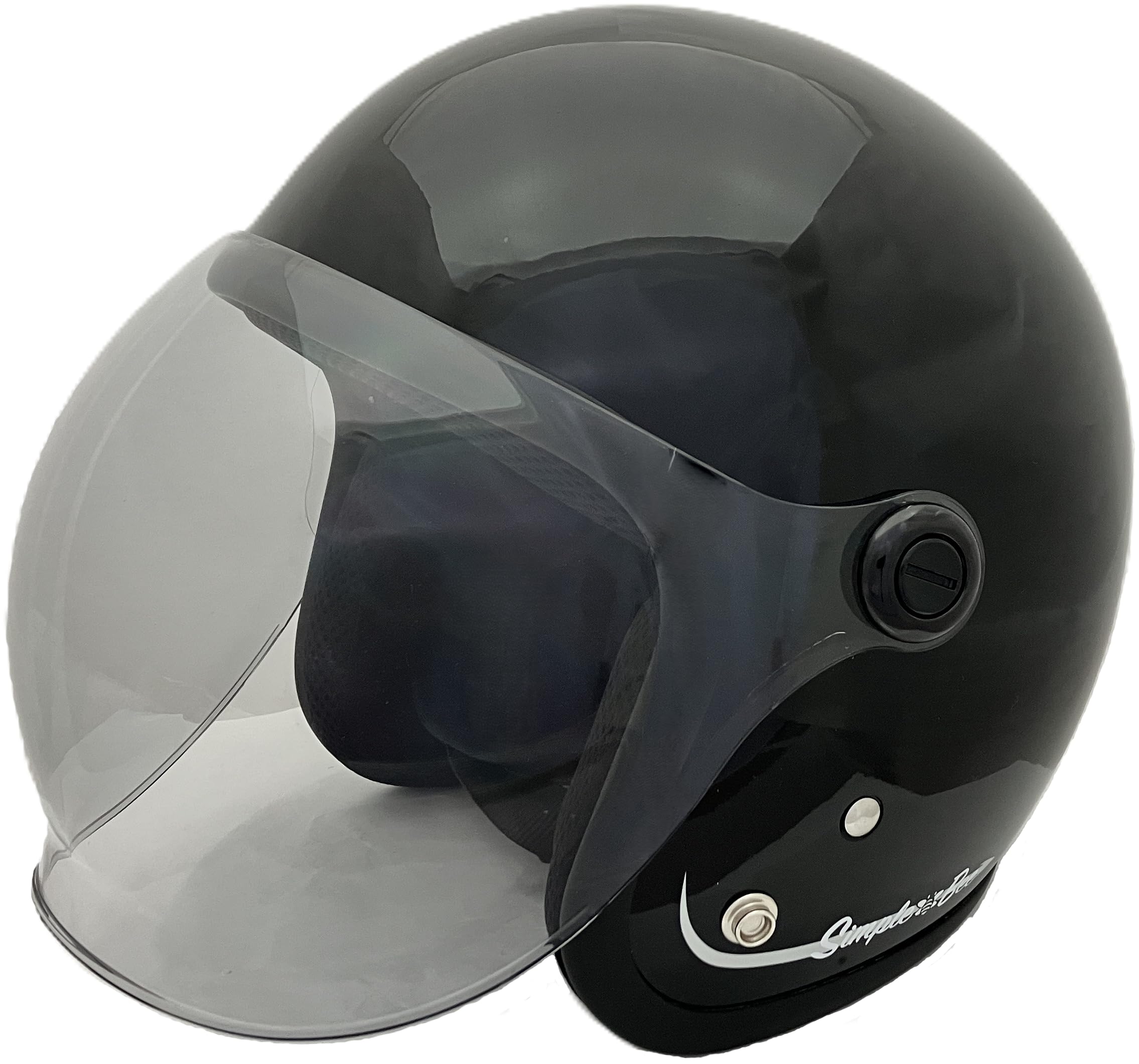 

SUNUP Motorcycle Jet Free Size Helmet, Type, SM-003 SIMPLE-BEE, Men s (57-60cm) (BLACK) чорний
