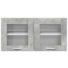 Wall Cabinet Concrete Grey and White 80 x 31 x 40 cm Engineered Wood