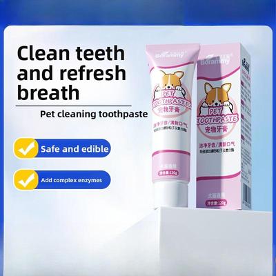 Pet Toothpaste Is Edible. Dog and Cat Toothbrushes Can Freshen The Mouth and Clean and Care for Teeth